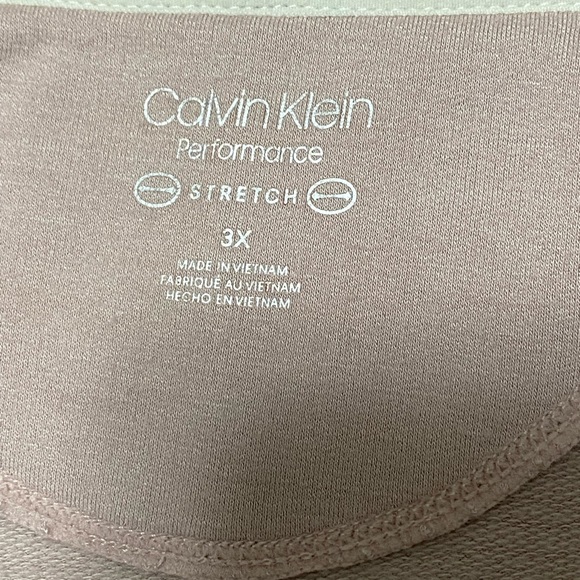 Calvin Klein 3X Womens Blush Pink Sweatshirt, EUC - Picture 7 of 8